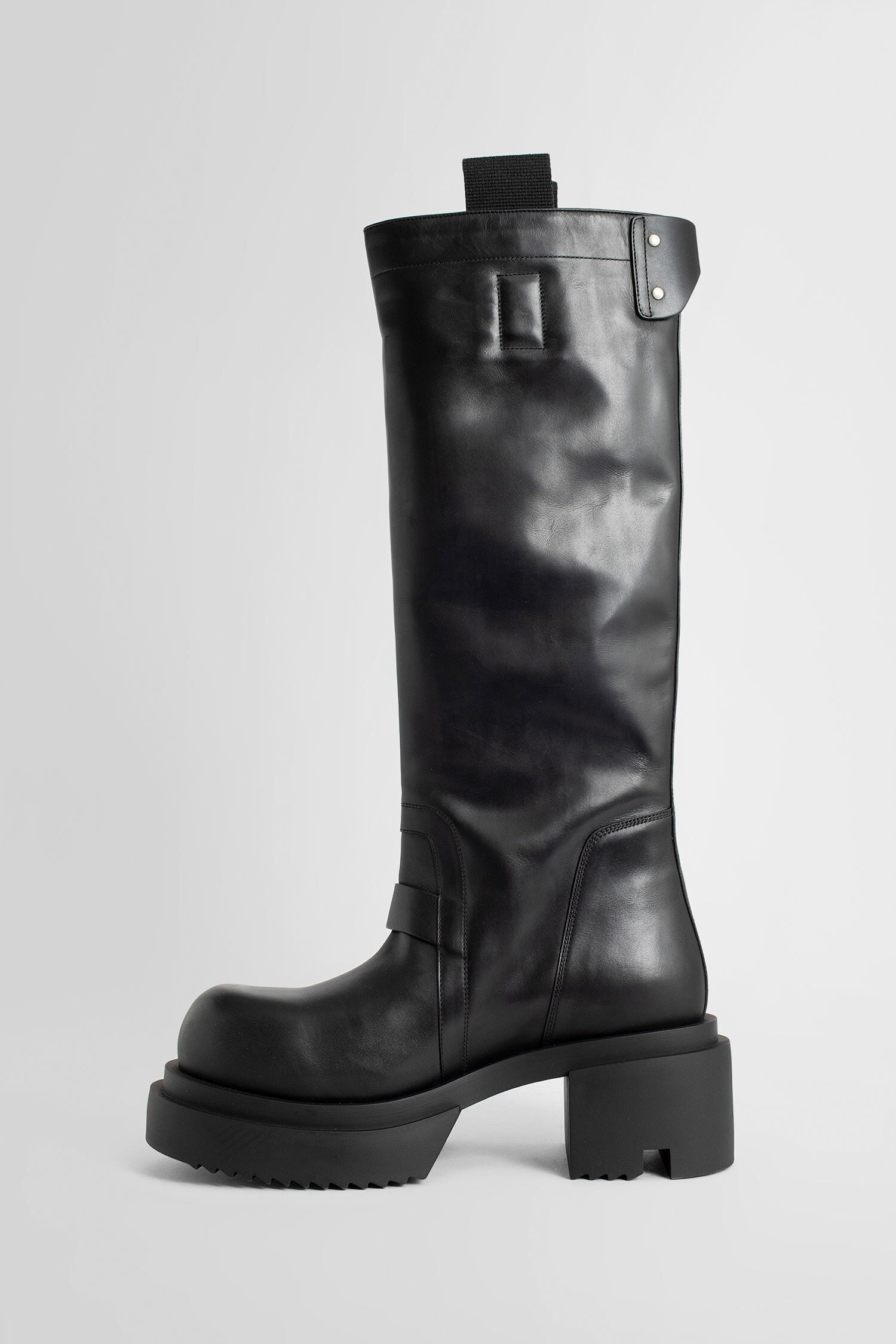 RICK OWENS MAN BLACK BOOTS - 4