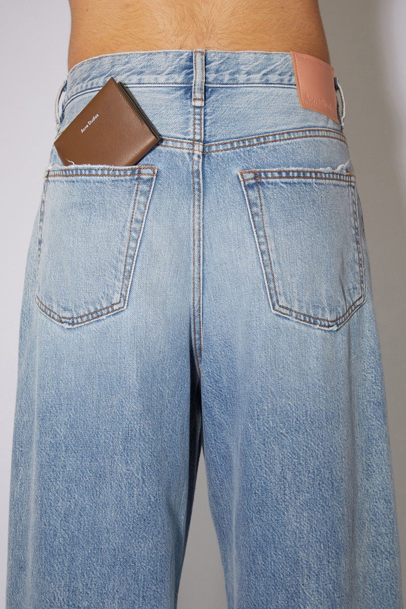 Acne Studios Leather trifold wallet - Camel brown outlook