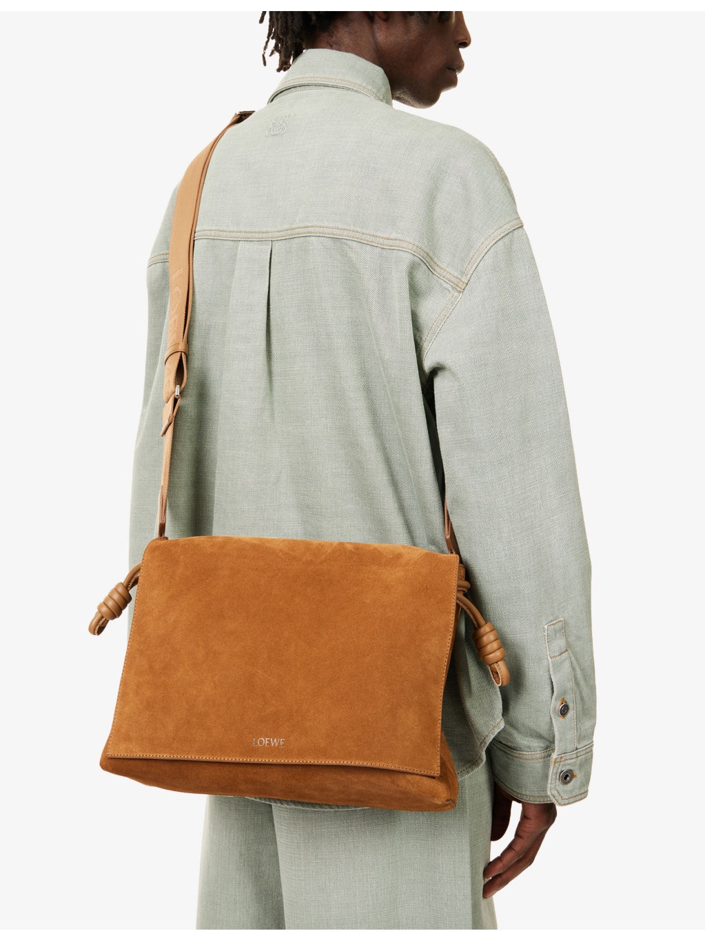 Flamenco Suede Satchel Bag - 3
