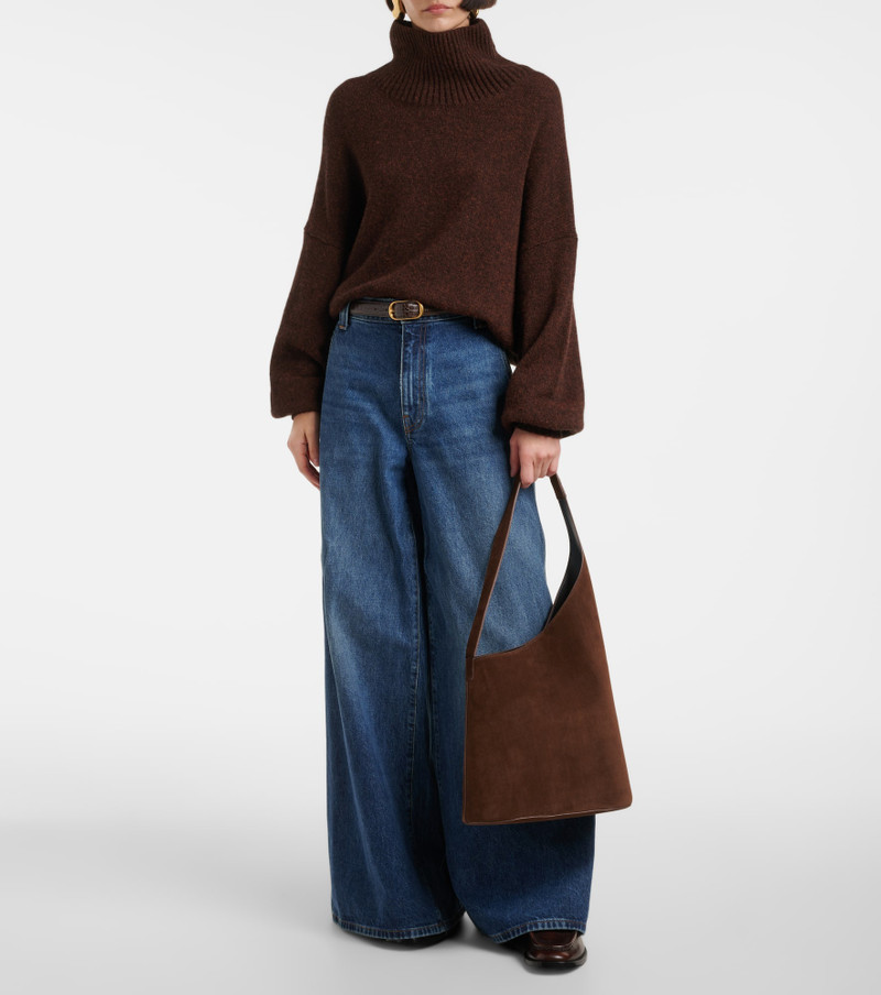AESTHER EKME Lune Large suede tote bag outlook