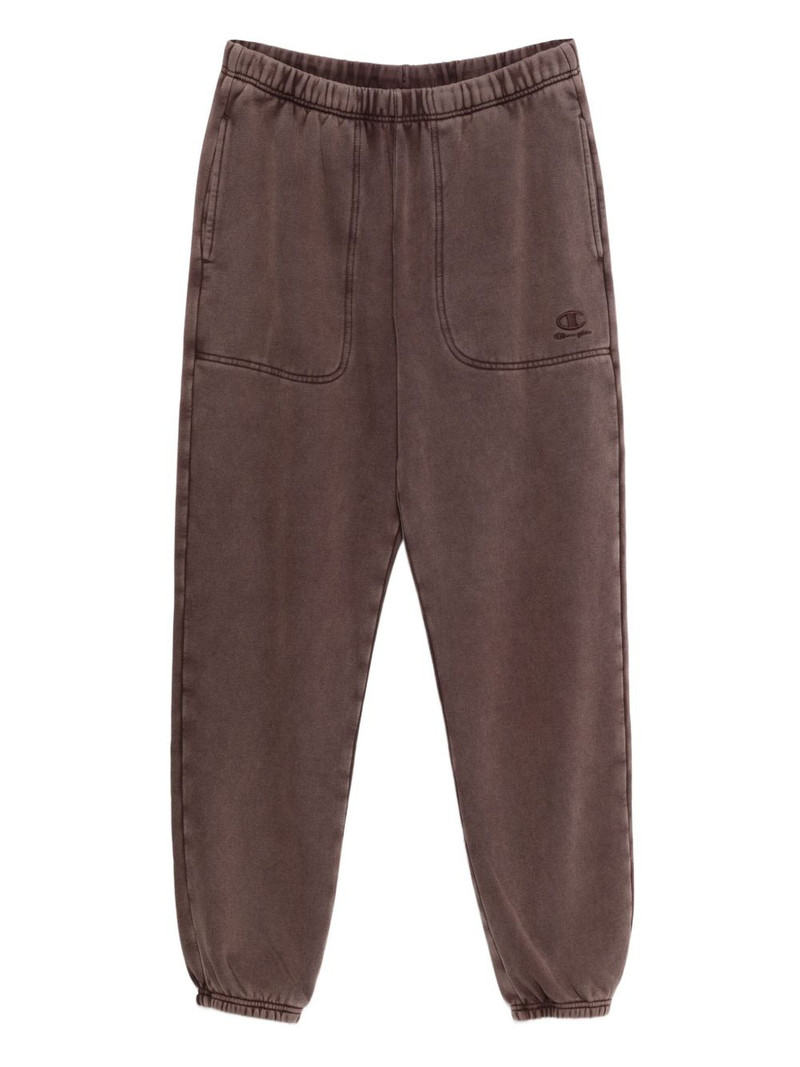 logo-embroidered track pants 1