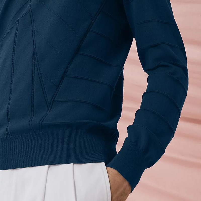 "Pique voilier" crewneck sweater 3