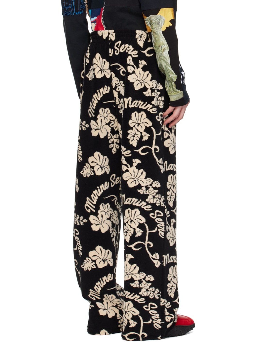 Black Jacquard Sweatpants - 3