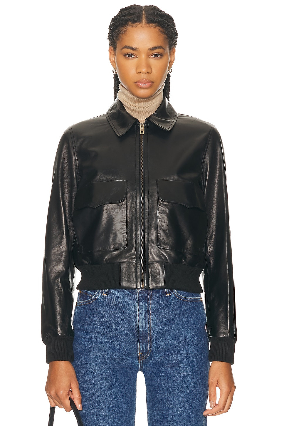 Redley Leather Bomber Jacket - 1