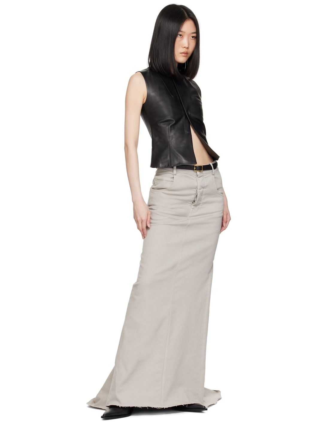 Black Skinny Belt - 3