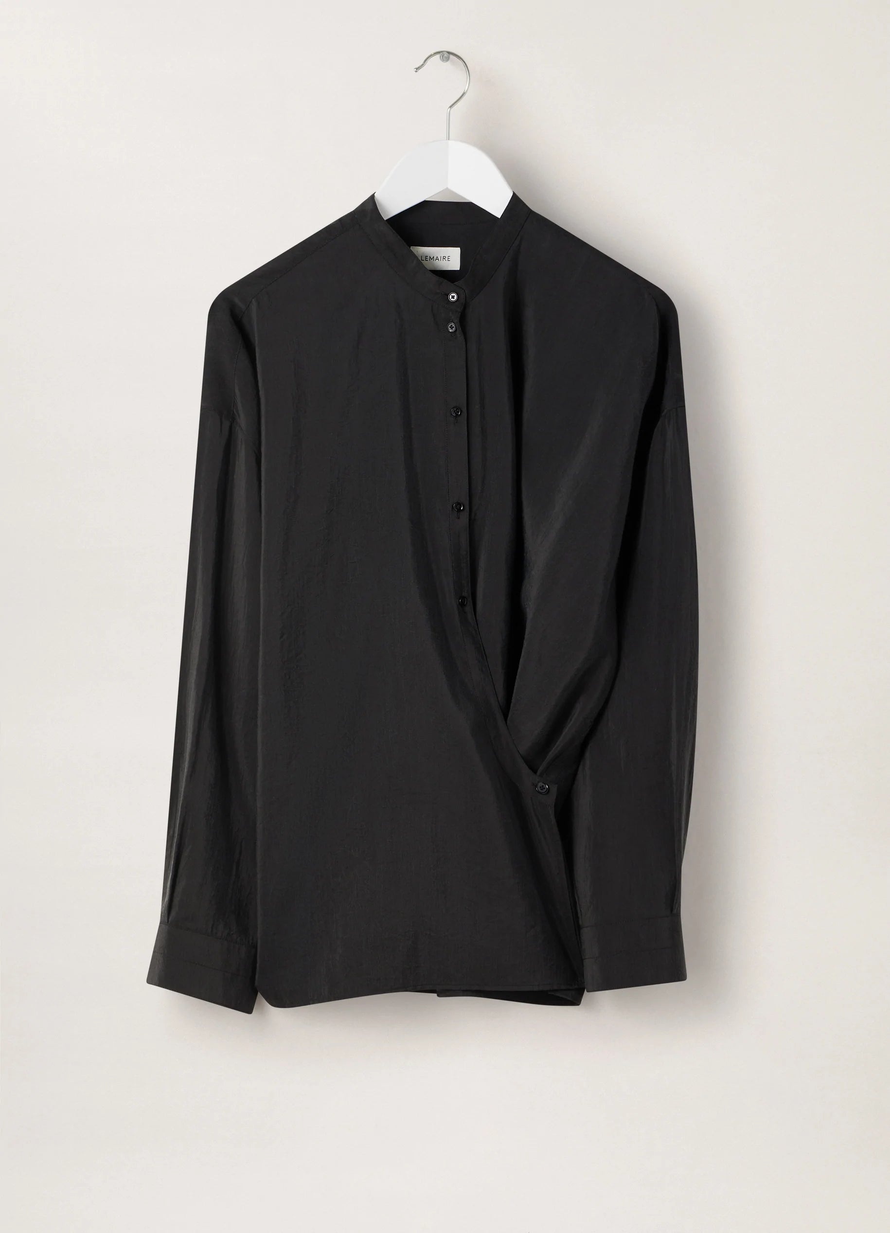 OFFICER COLLAR TWISTED SHIRT
DRY SILK - 1