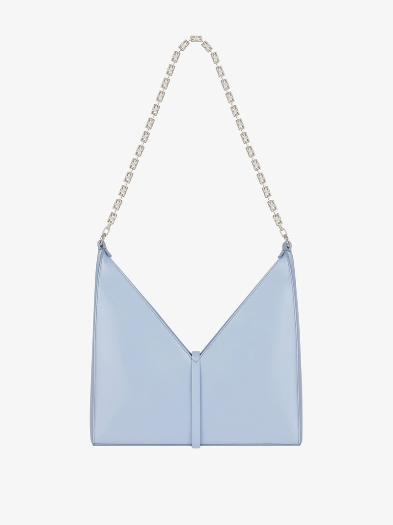 SMALL CUT OUT BAG IN BOX LEATHER WITH CHAIN 5