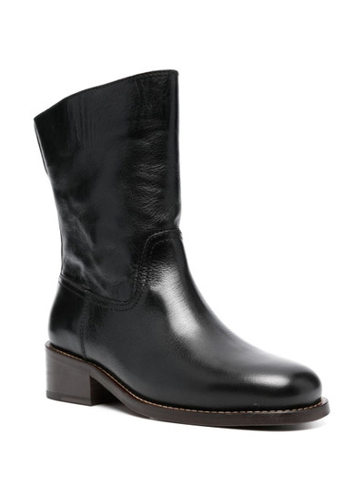 Lemaire ankle-length leather boots outlook