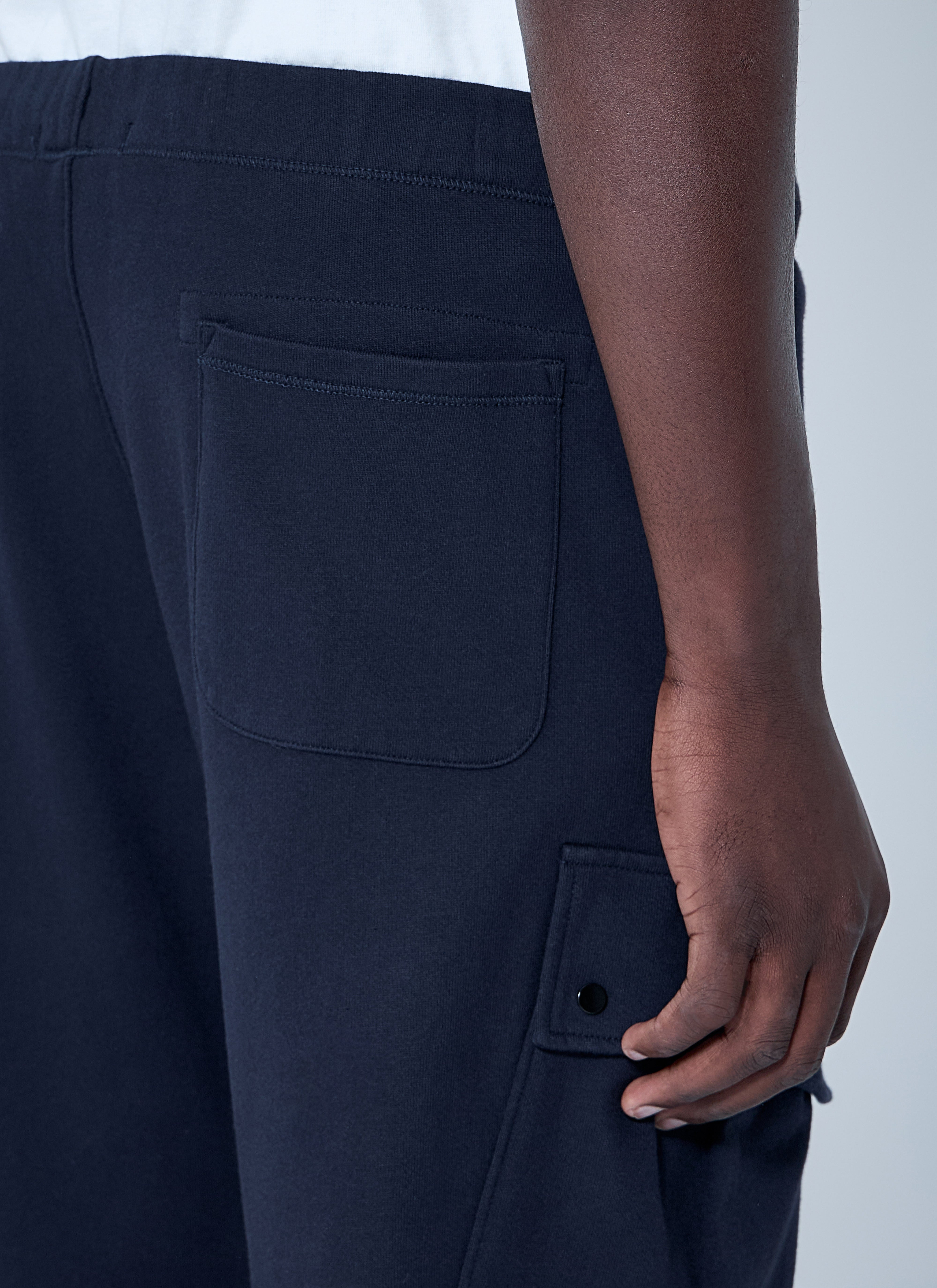 C.P. Company Men Diagonal Raised Fleece Cargo Pants - 6