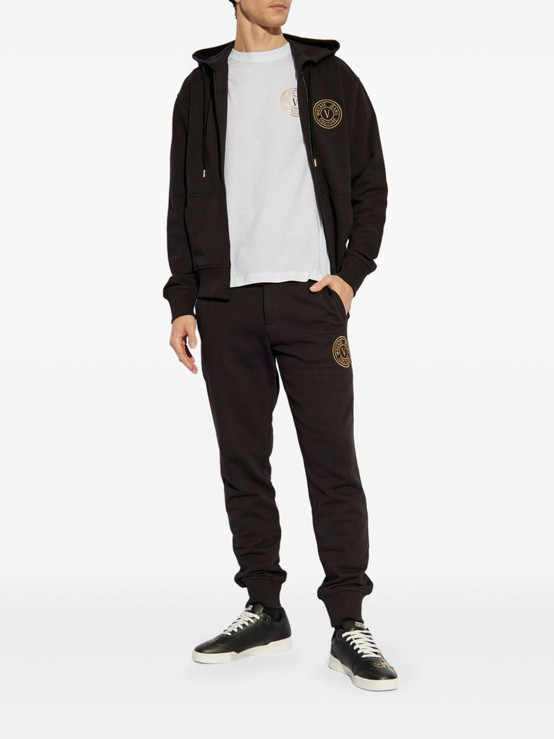 VERSACE JEANS COUTURE logo-embroidered hoodie outlook