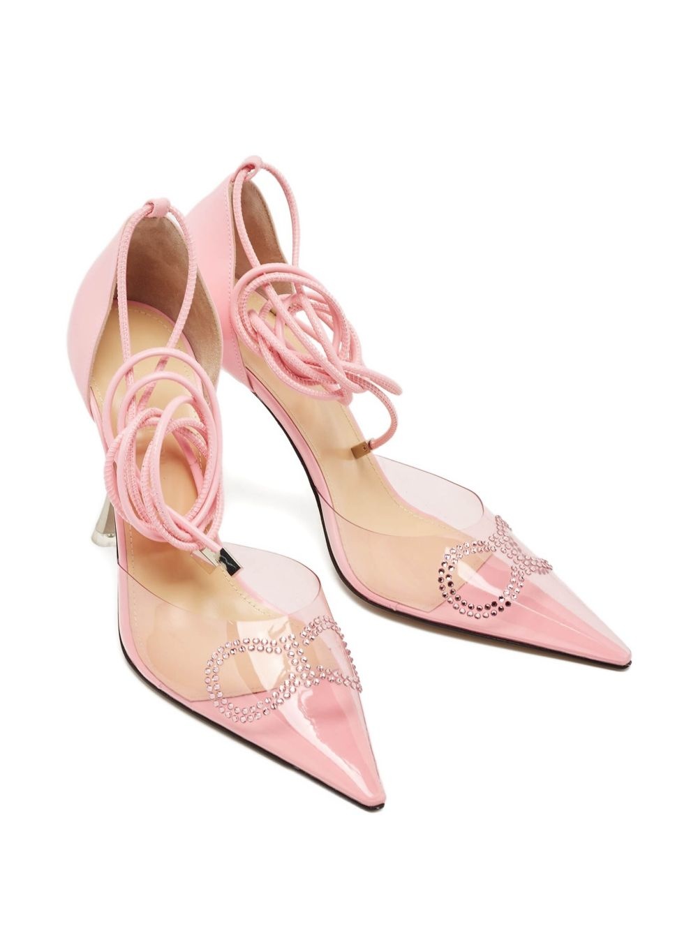 100mm rhinestone-embellished pumps - 2