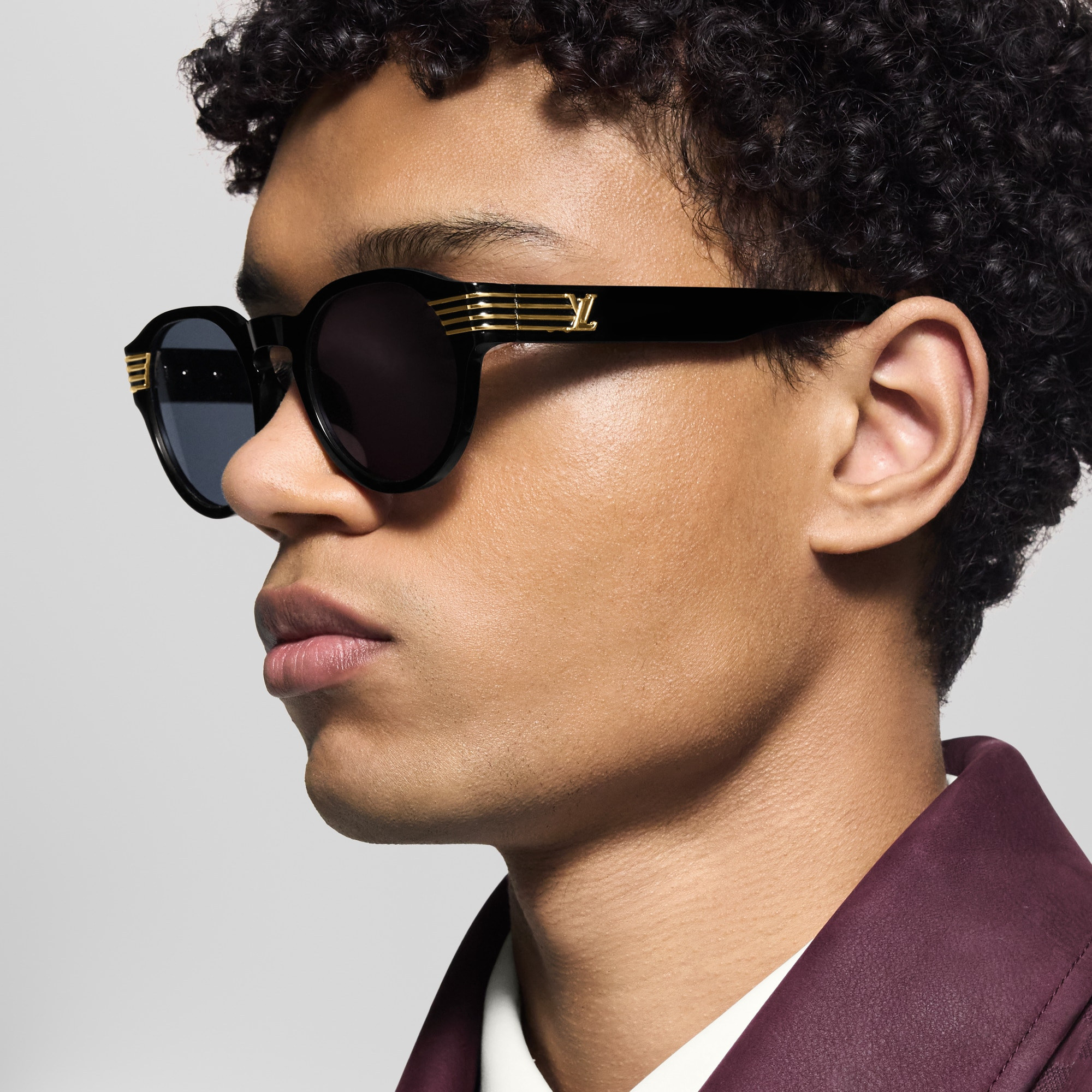LV Slide Round Sunglasses - 5