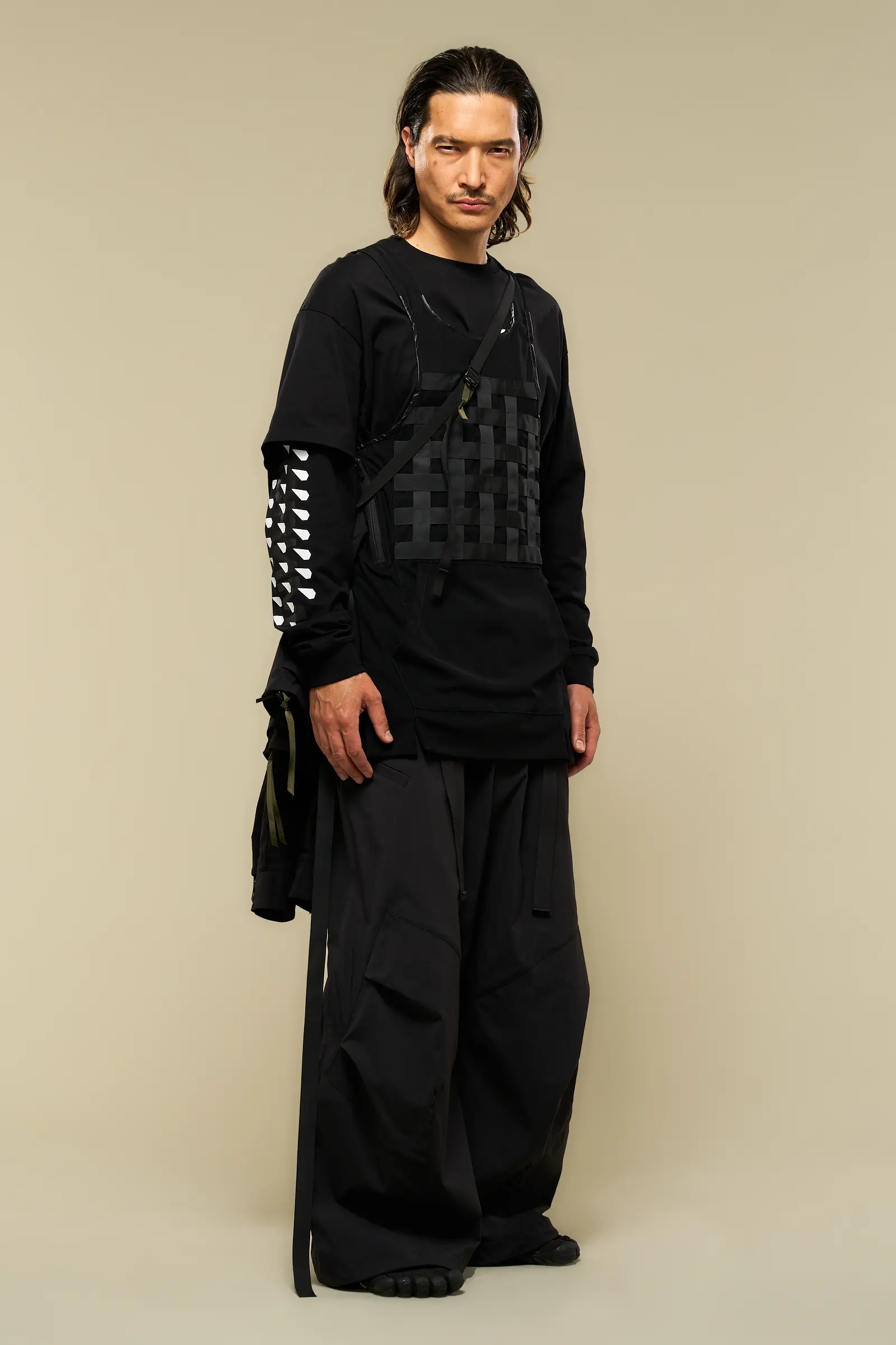 LA12-M Nylon Stretch Shirt Jacket Black - 20