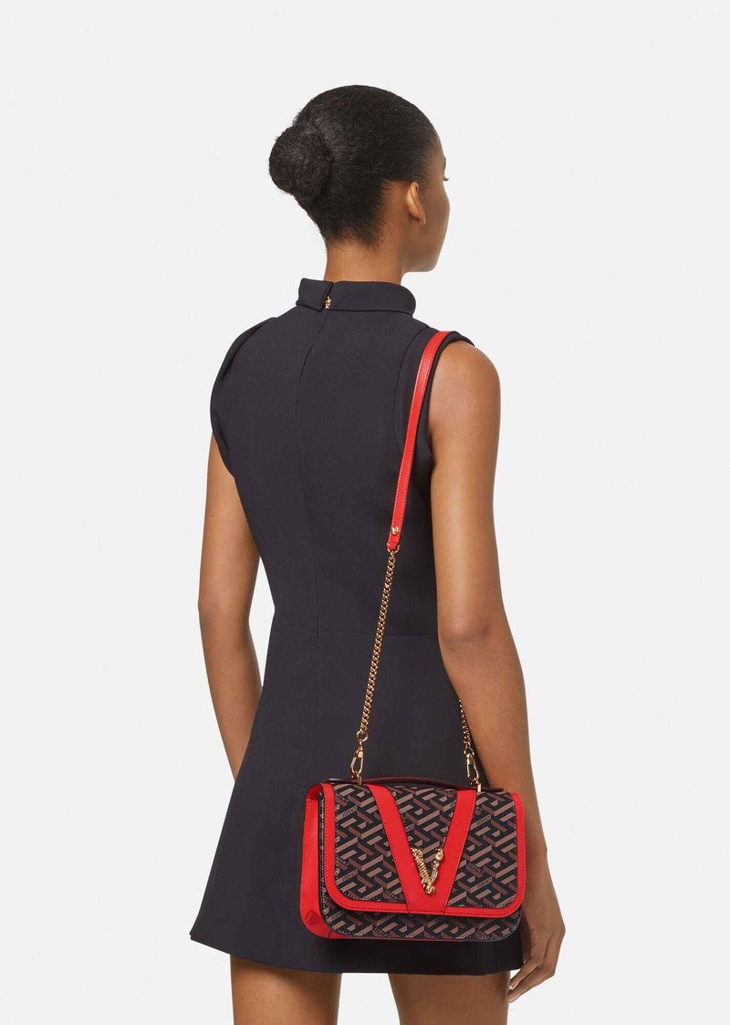VERSACE Virtus La Greca Signature Shoulder Bag outlook