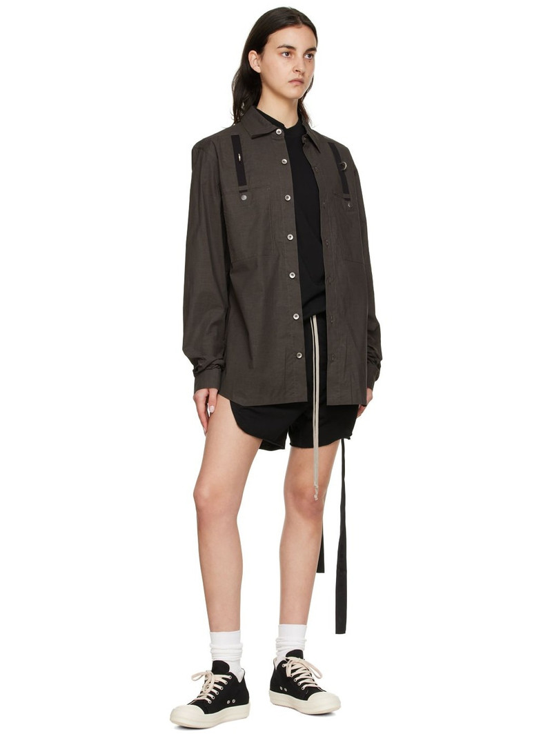 Rick Owens DRKSHDW Gray Cotton Jacket outlook