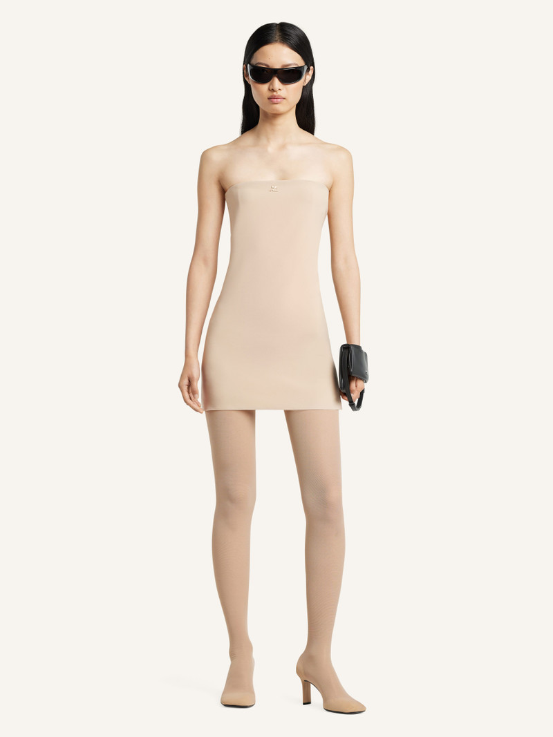 courrèges BUSTIER LINGERIE JERSEY DRESS outlook