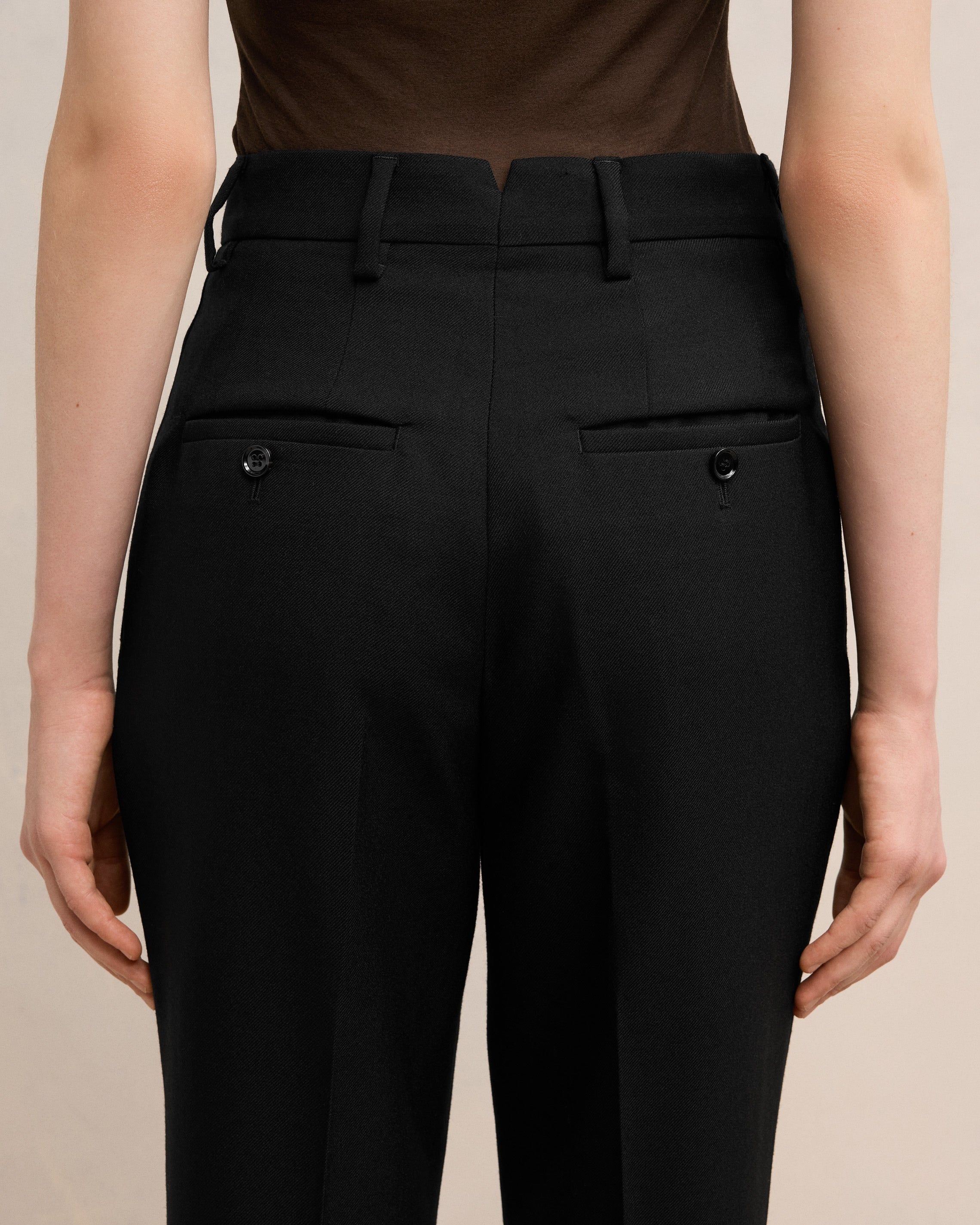 HIGH WAISTED CIGARETTE TROUSERS - 5