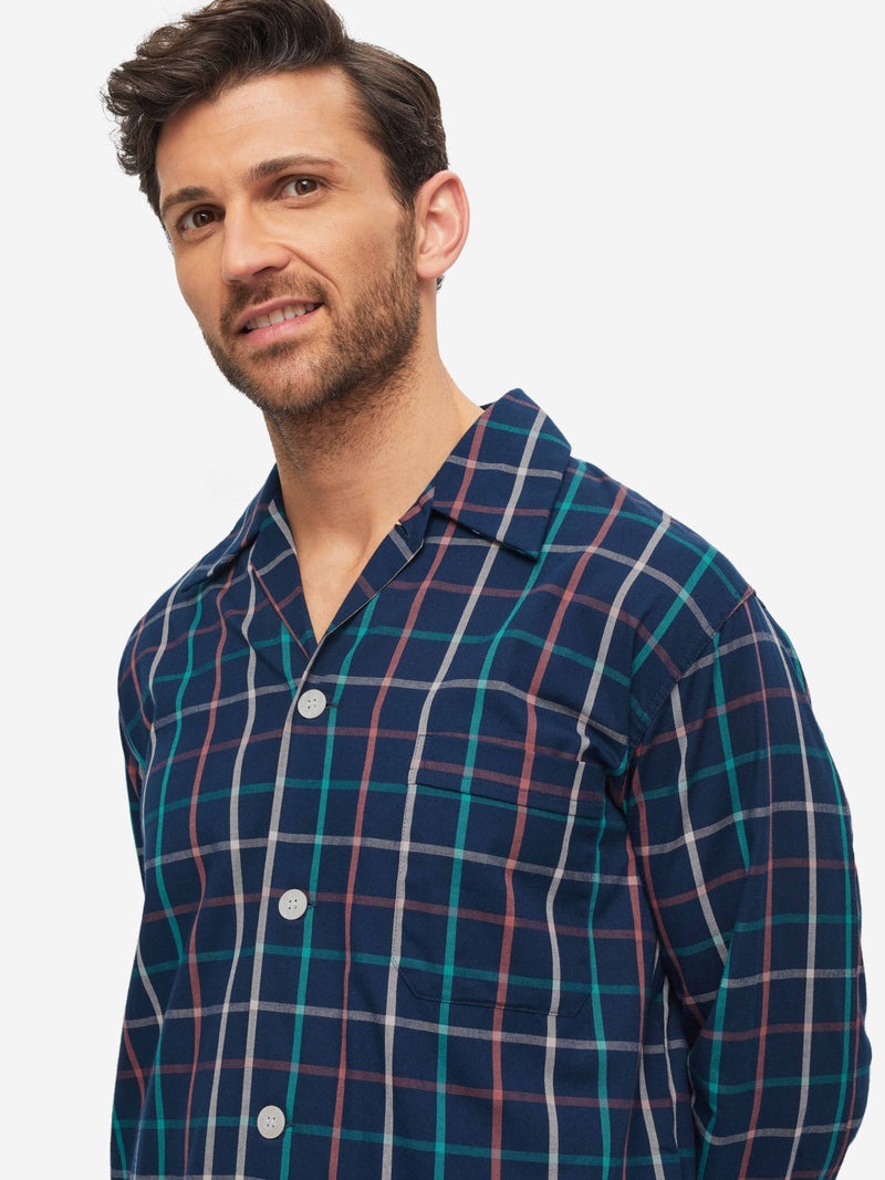 Men's Classic Fit Pyjamas Ranga 44 Brushed Cotton Multi - 3
