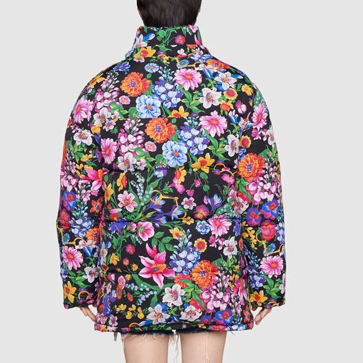 Gucci x The North Face Floral Print Down Jacket 'Purple' 648858-XAABX-1037 - 3