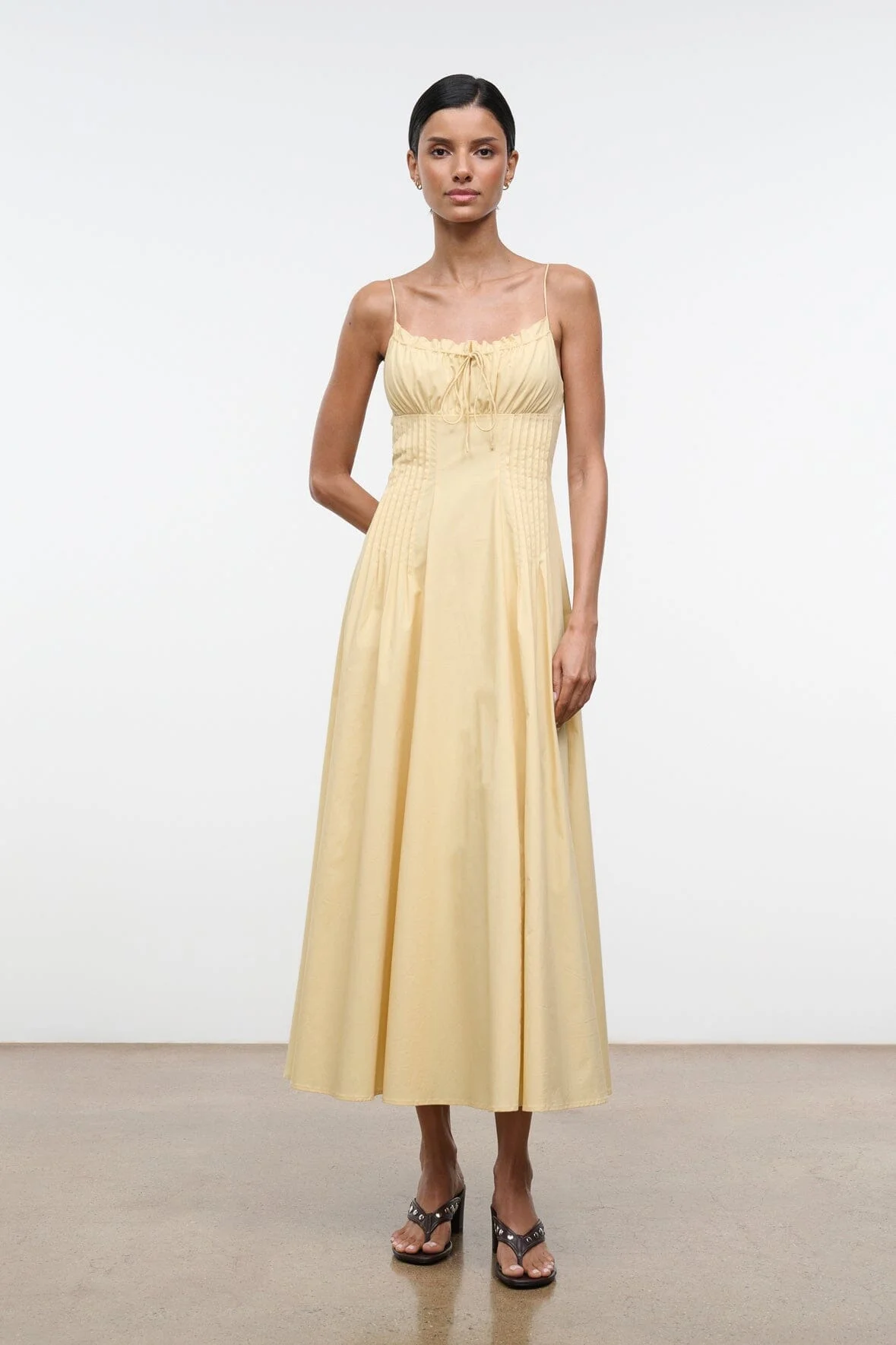 STAUD MARGI DRESS BUTTER - 1