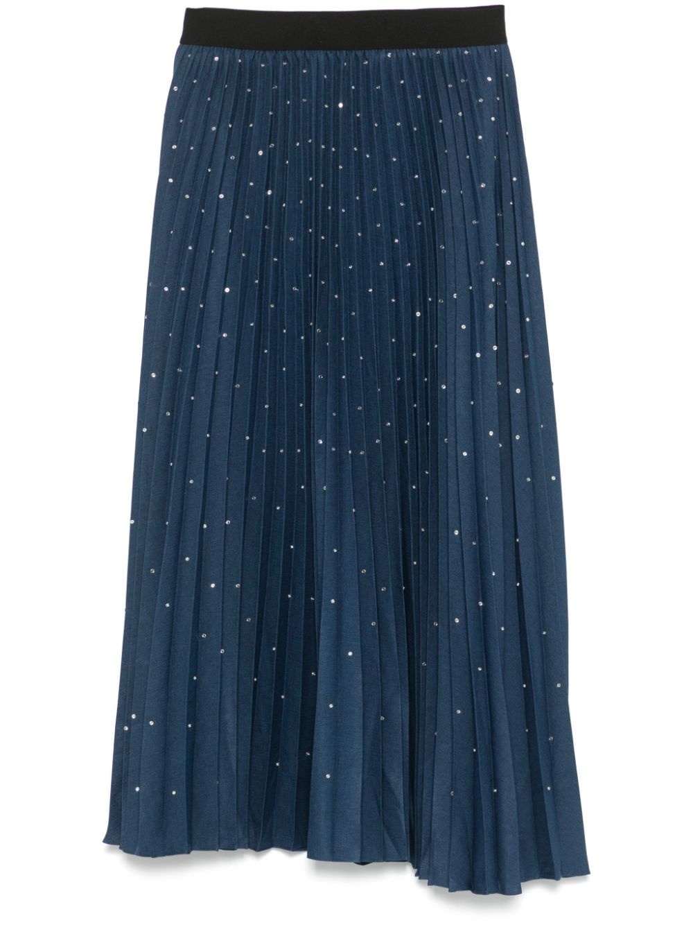 crystal-embellished midi skirt - 1