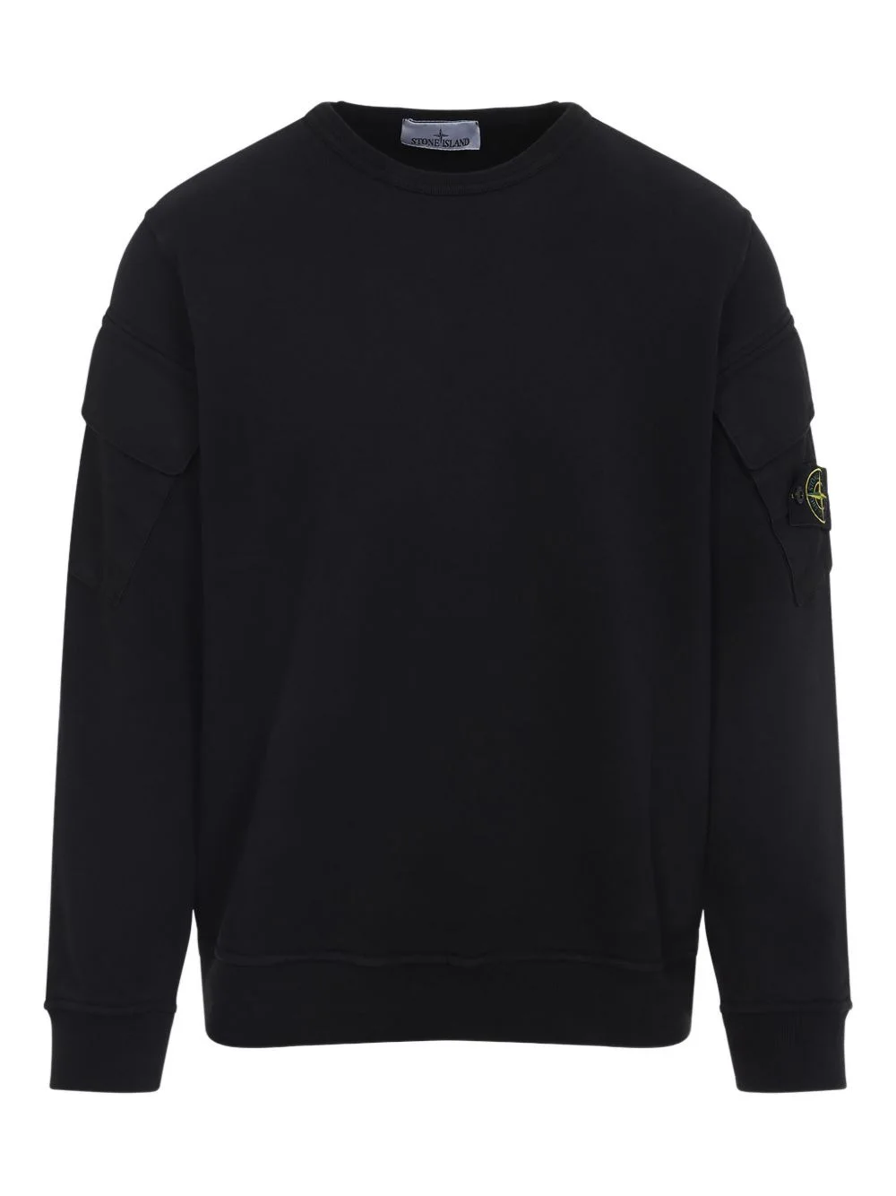 Stone Island Men Logo Cotton Crewneck Sweatshirt - 1