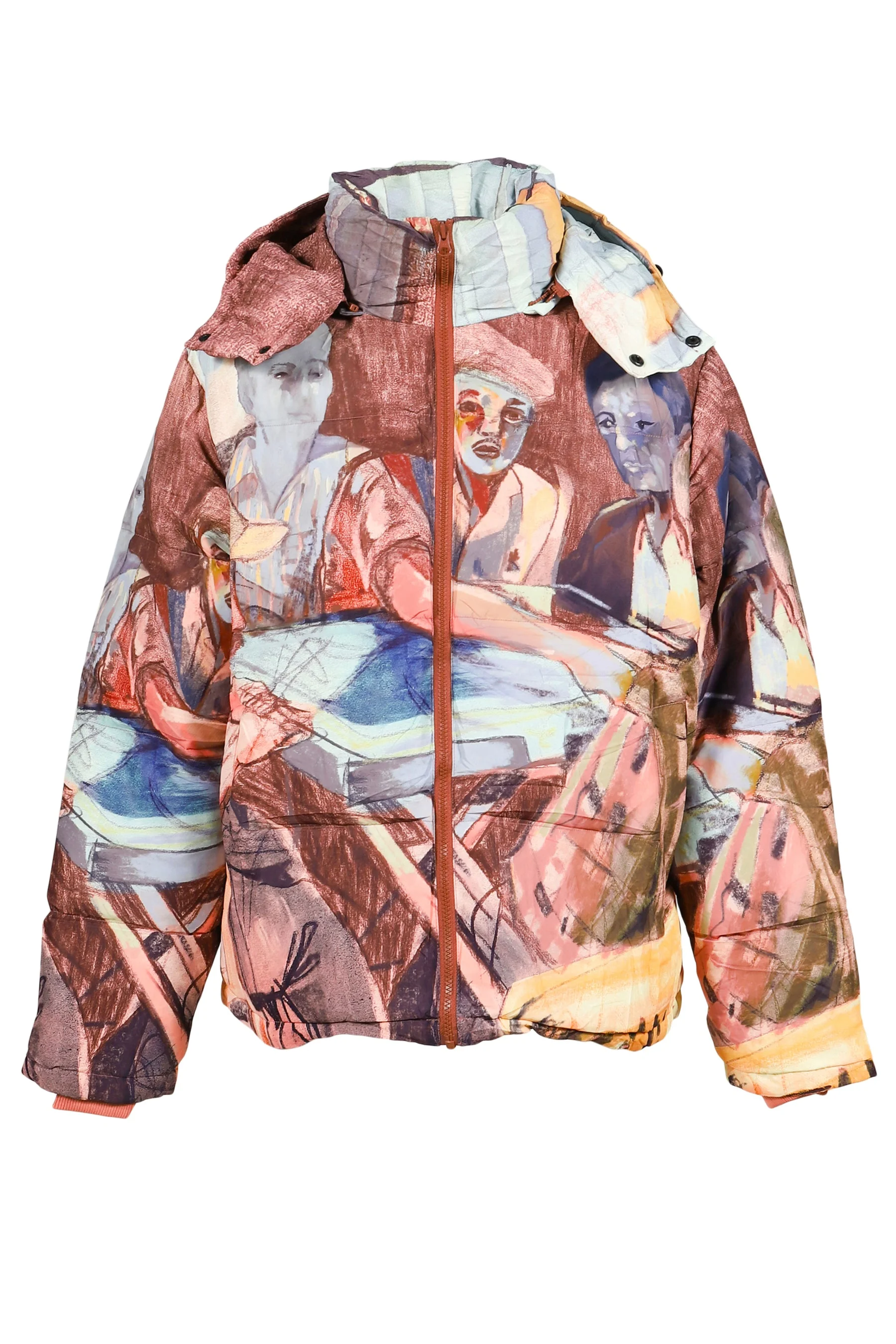 DOMINO PLAYERS PUFFER / MULTI - 1