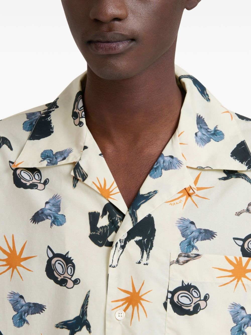 graphic print short-sleeve shirt - 4