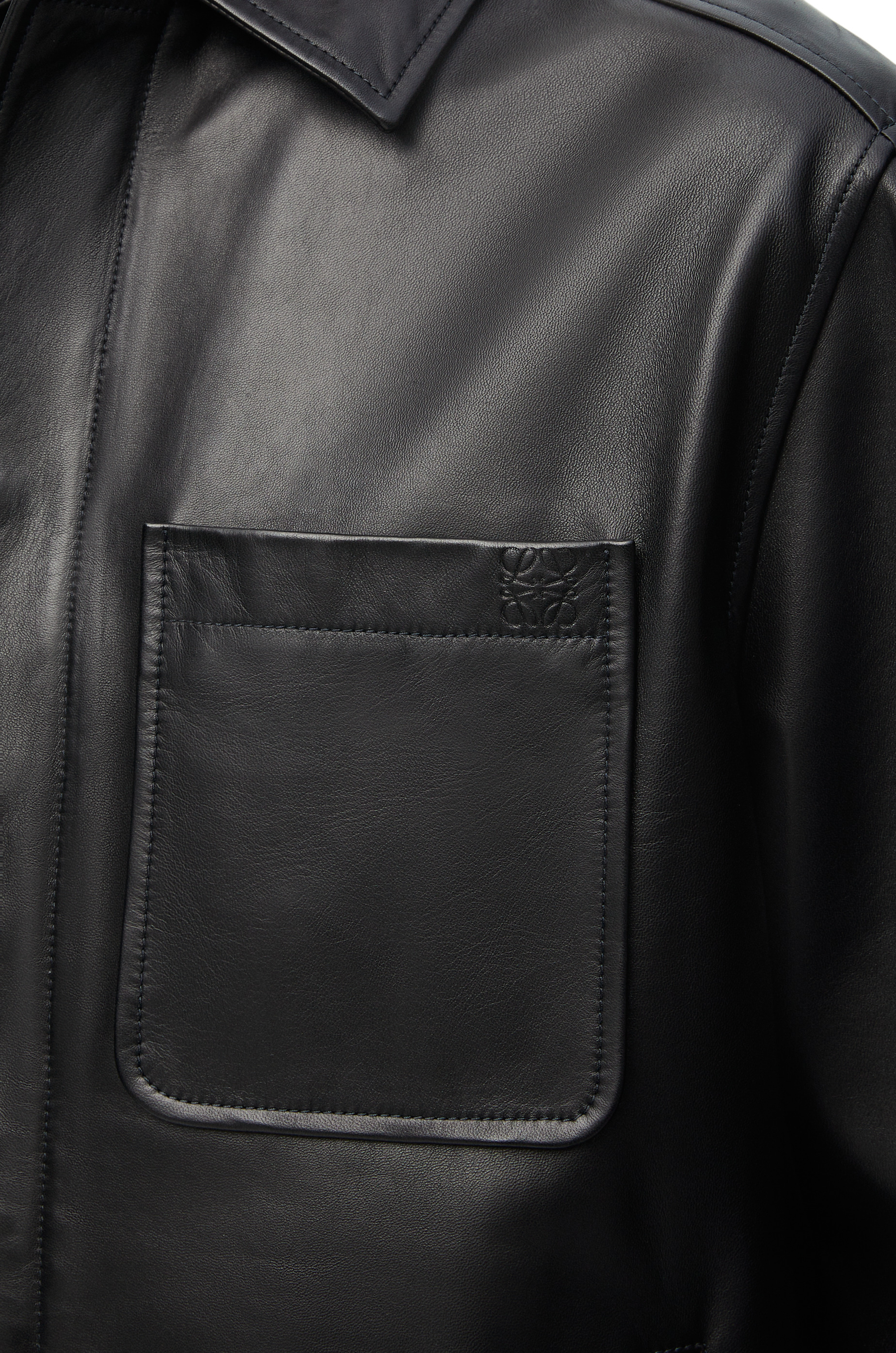 Overshirt in nappa lambskin - 2