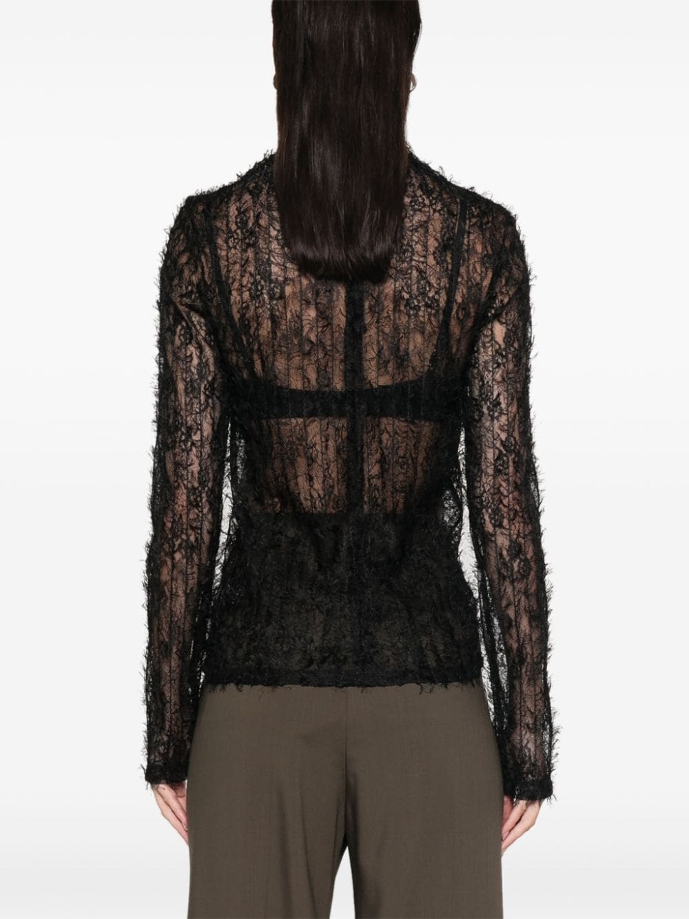 textured sheer top - 4