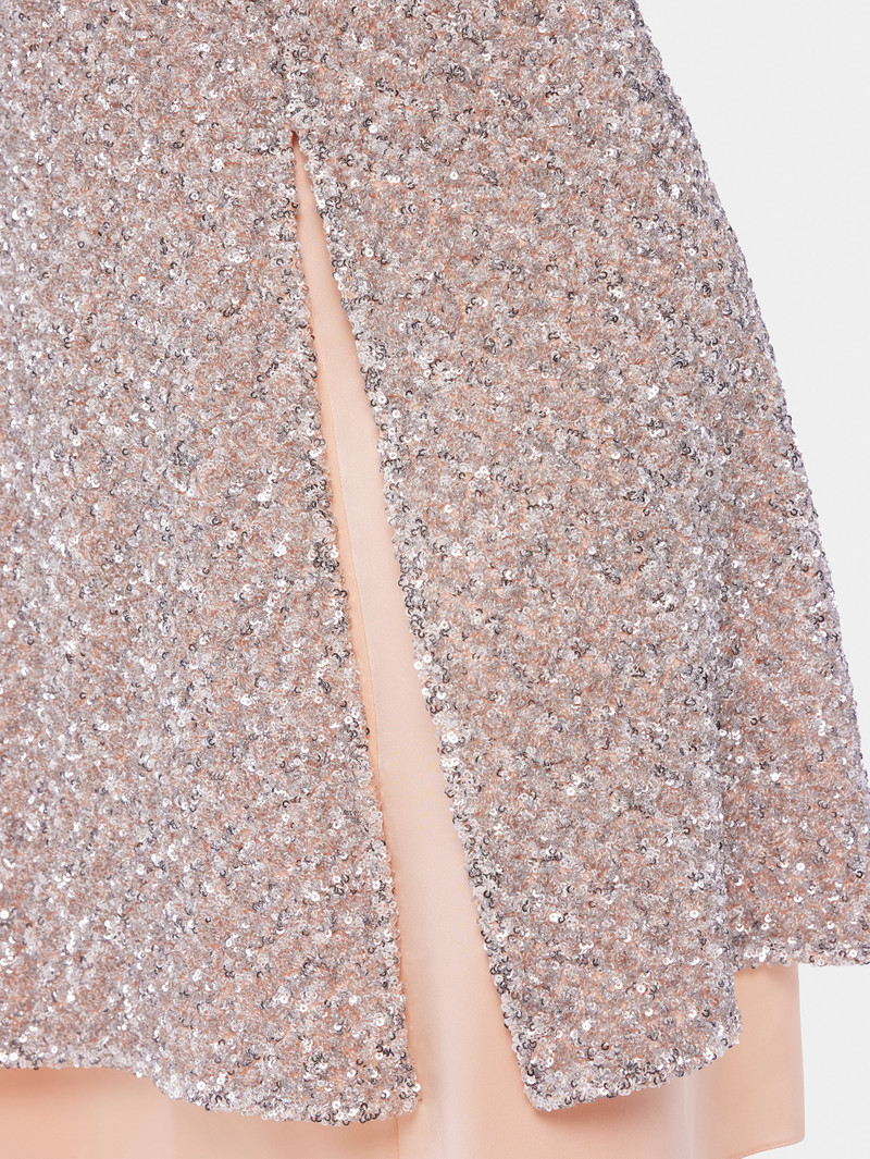 CHIFFON DRESS WITH SILVER SEQUINS 6