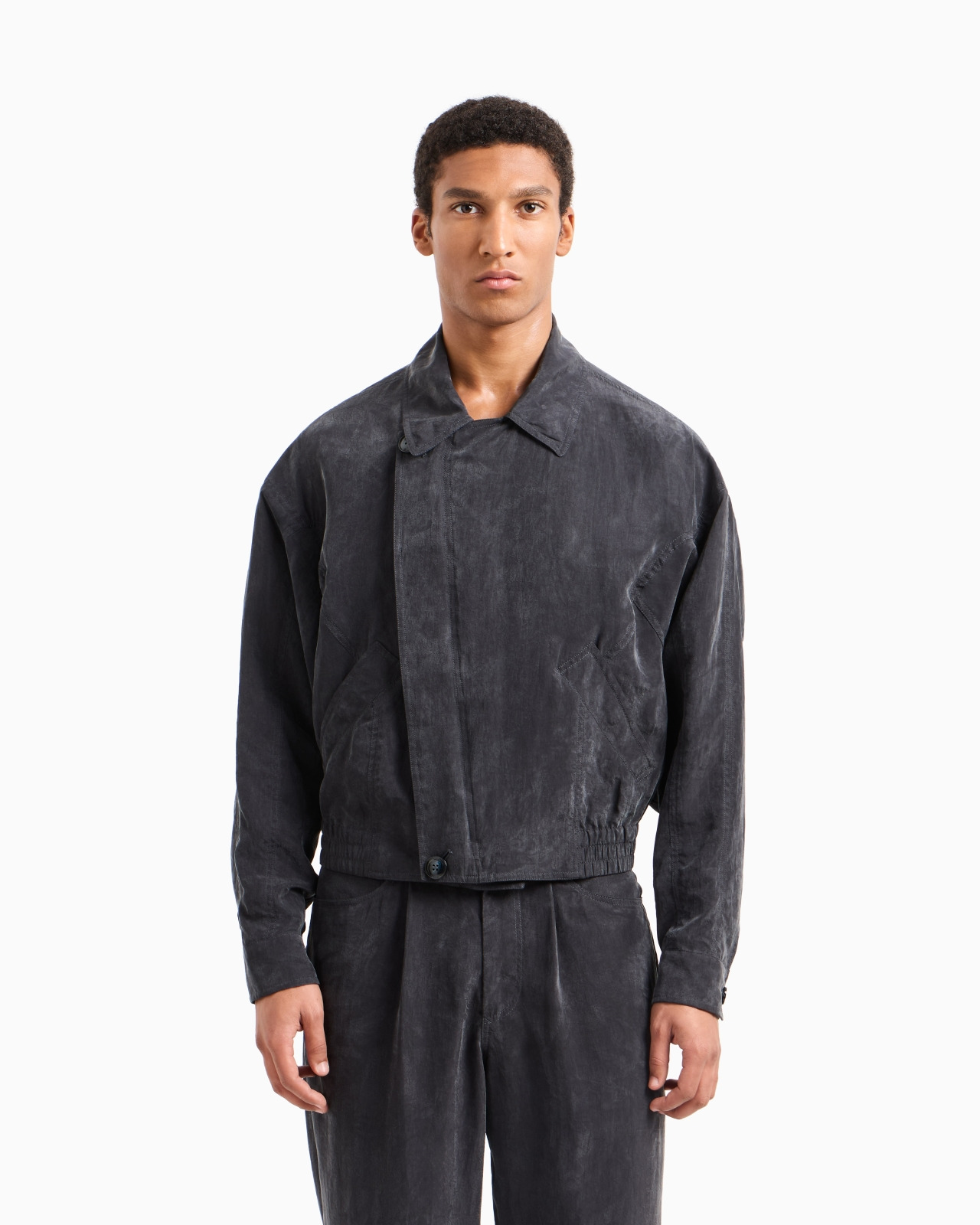 FADED LYOCELL CANVAS BLOUSON - 4