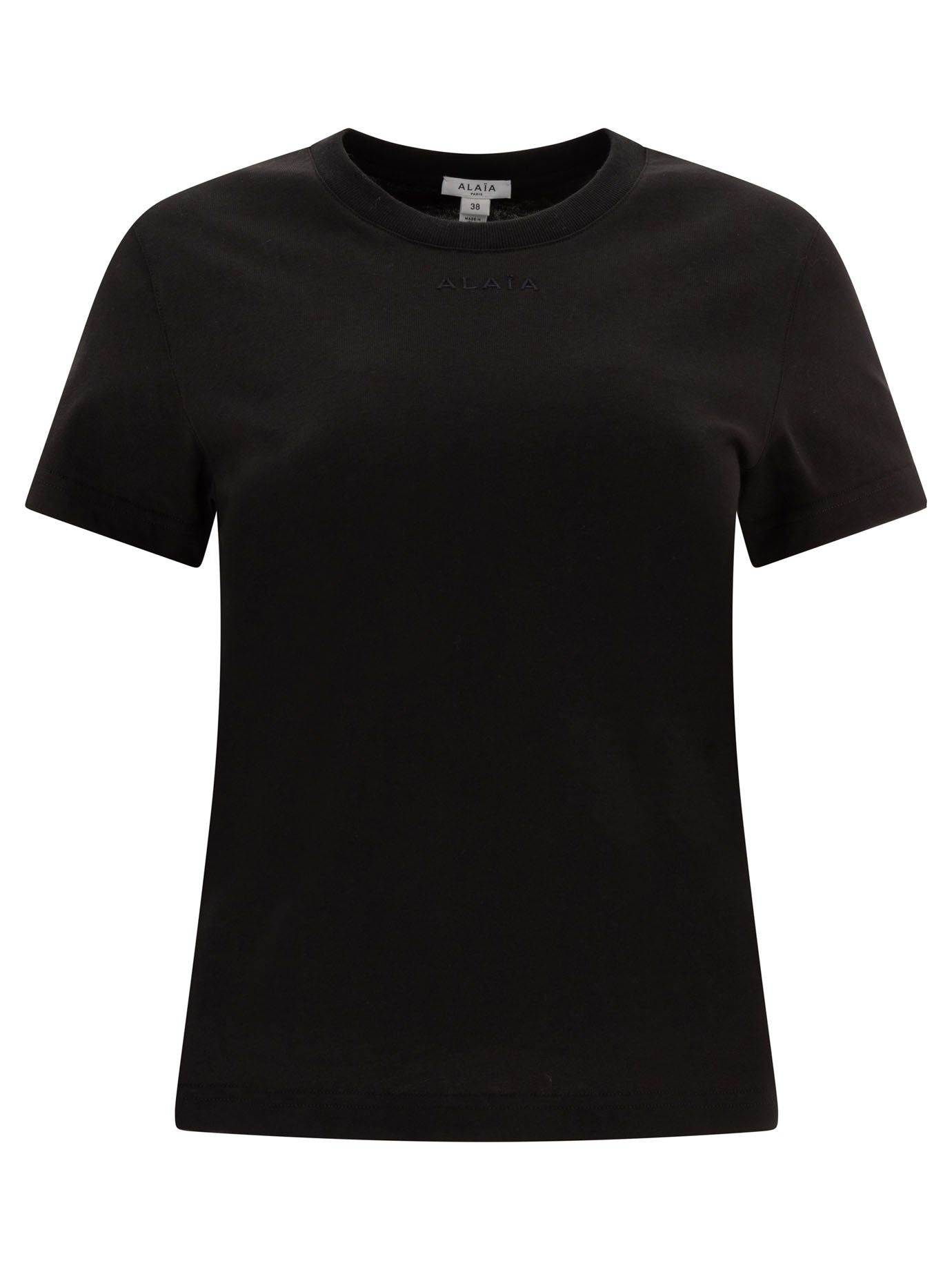 Tシャツ・カットソー ALAIA Women Tops AA9I0007J068B 995 Black Alaïa Alaïa Cotton T-shirt | worldclassfashion | REVERSIBLE