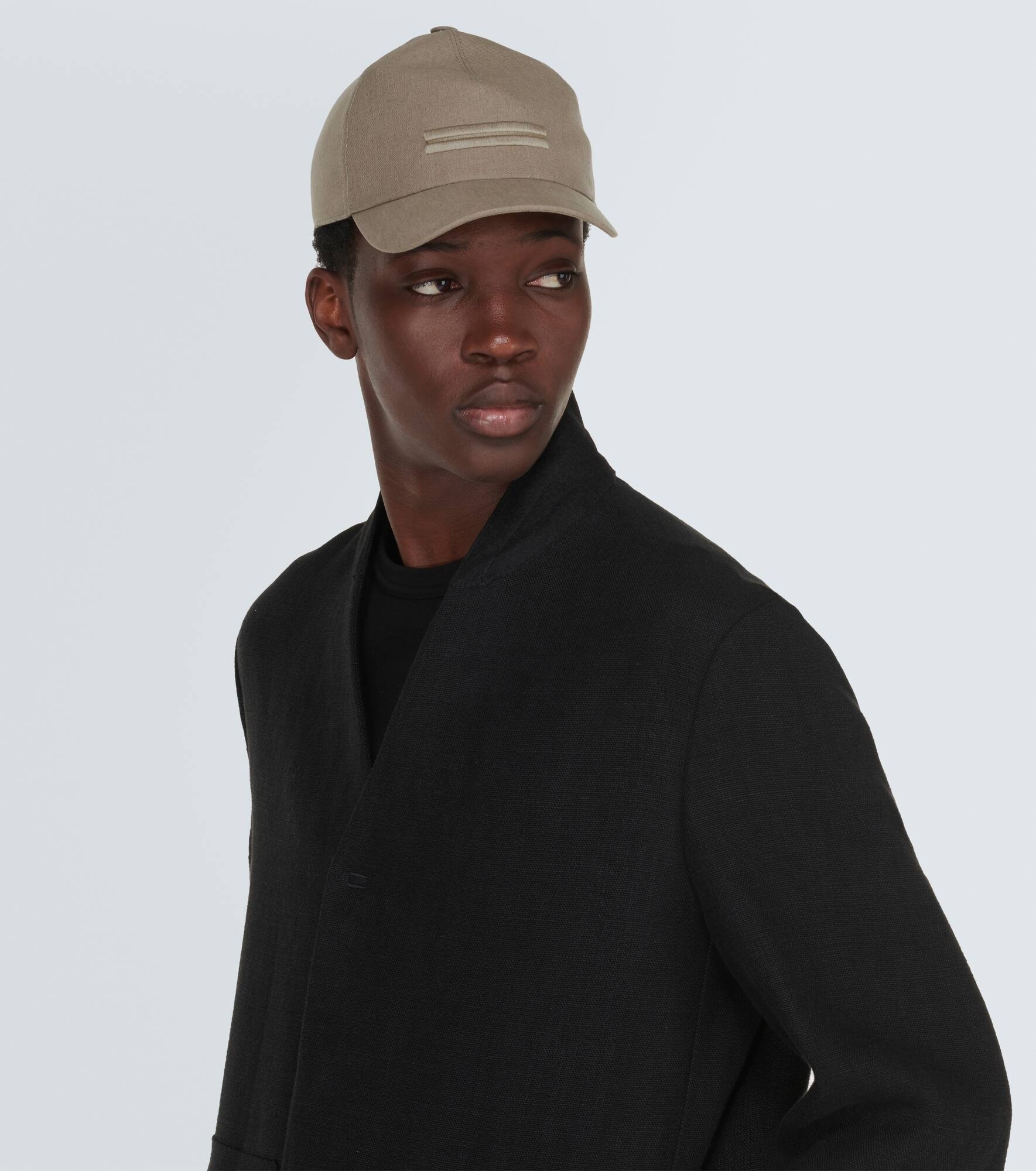 Embroidered linen baseball cap - 2