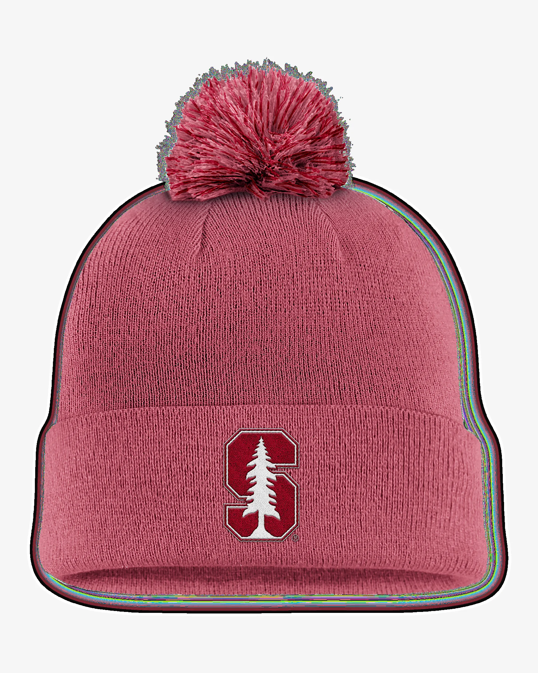 Stanford Primetime Campus Toned Men's Nike College Cuffed Pom Beanie - 1