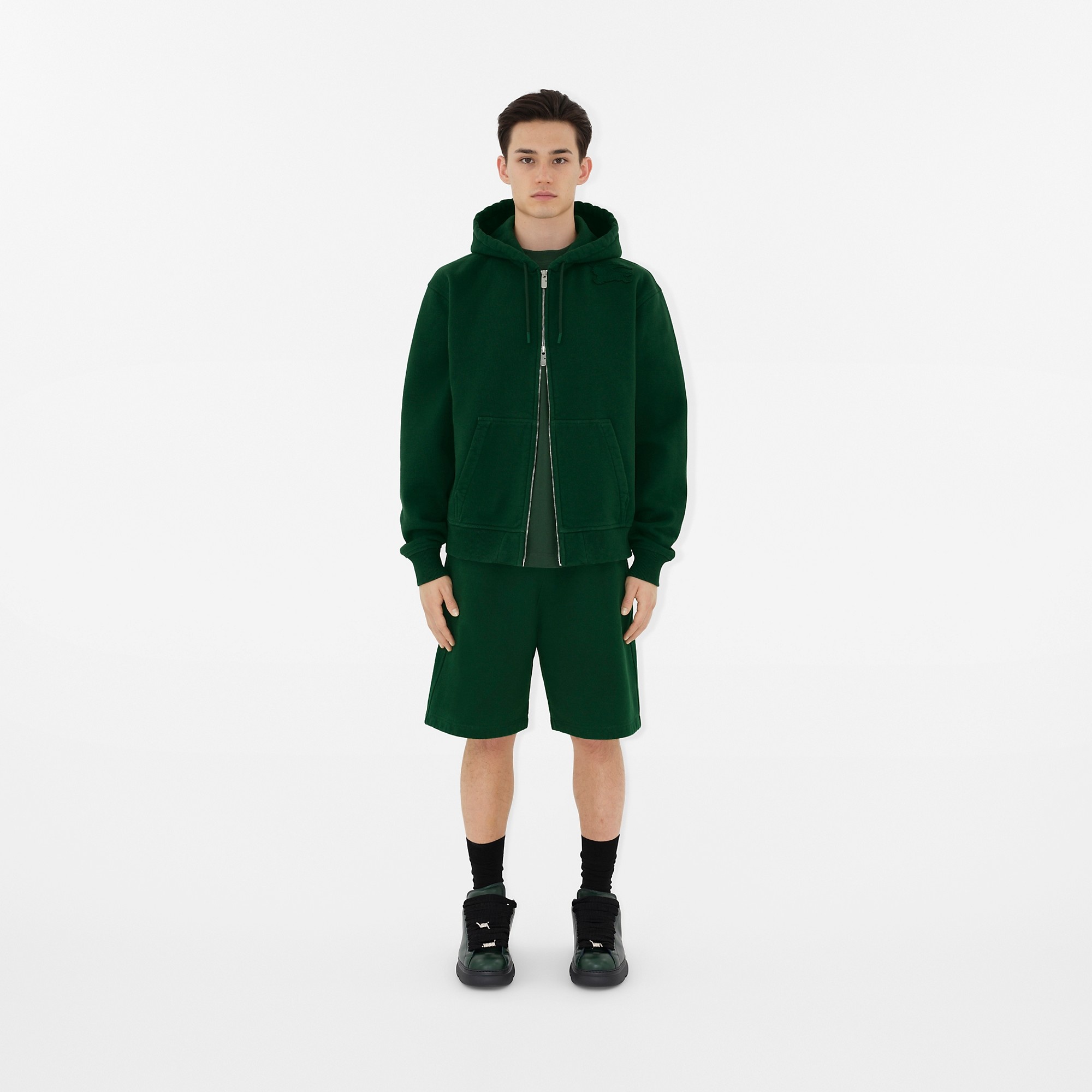 Cotton Zip Hoodie - 2