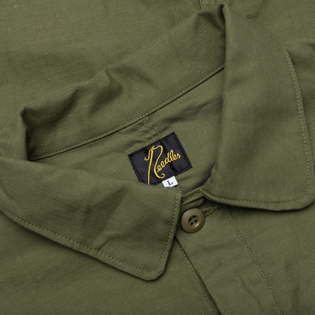D.N. COVERALL BACK SATEEN - OLIVE - 5