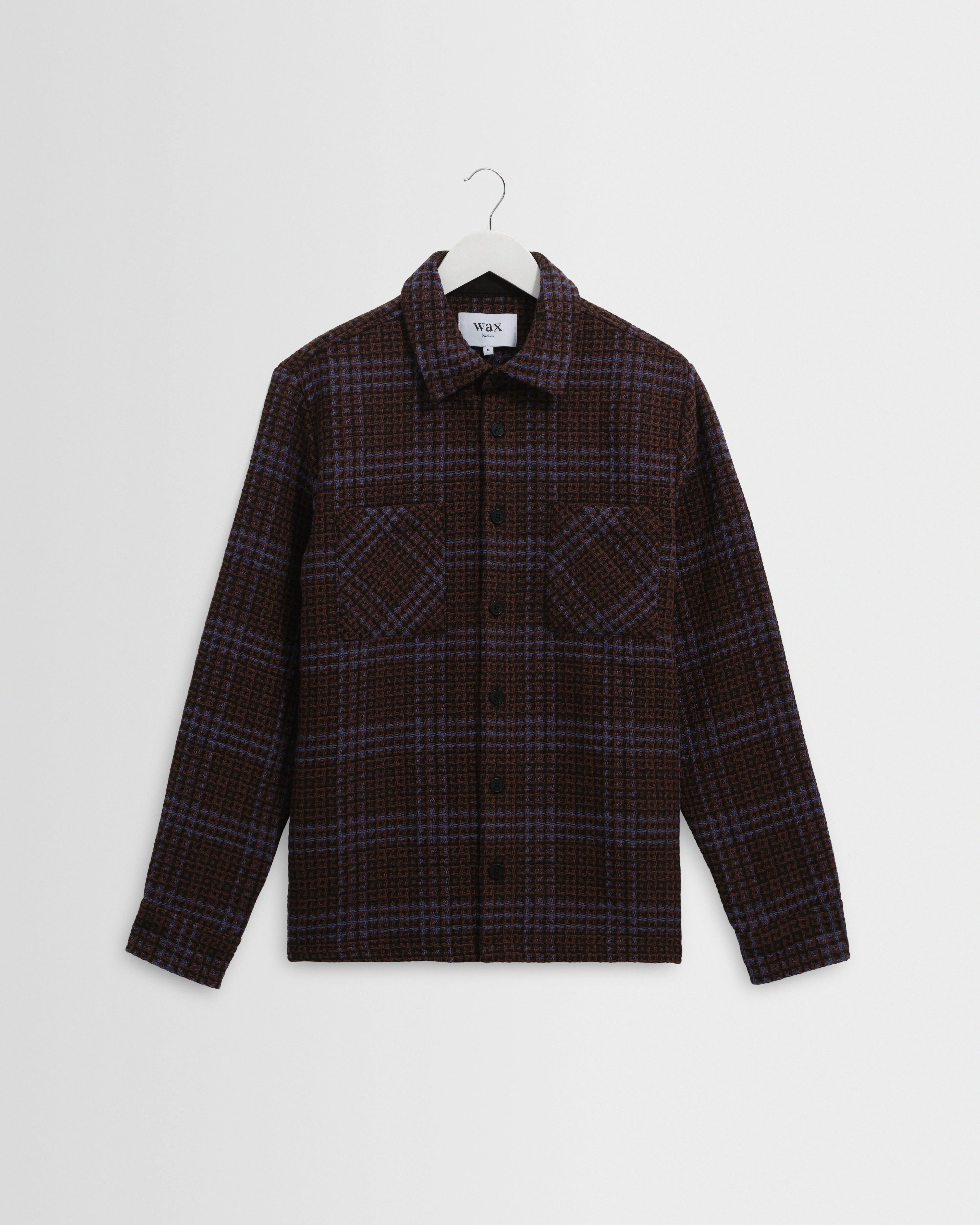 Whiting - Brown And Blue Skate Check Overshirt - 1