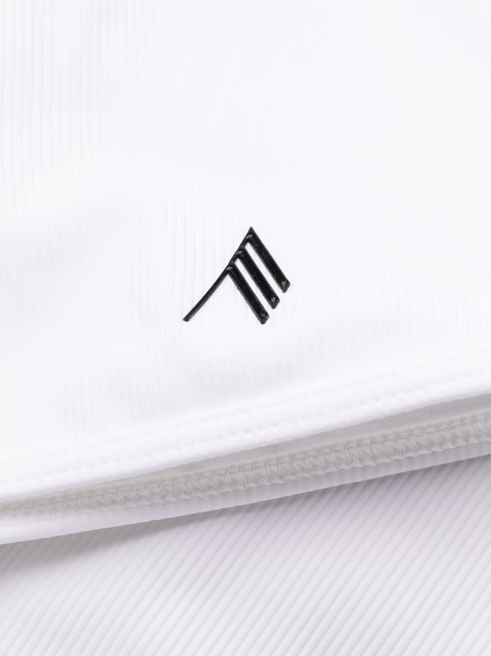 logo patch ribbed bikini - 4