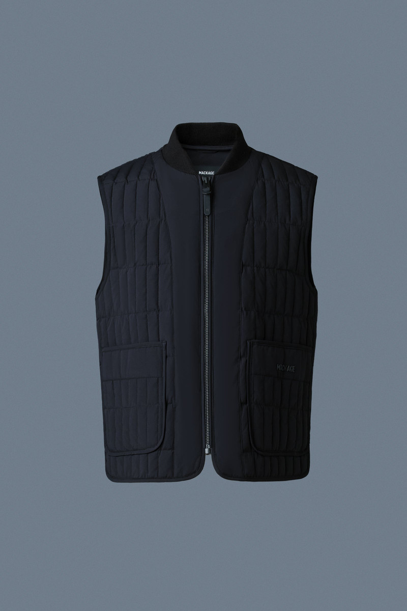 LEVI Light Down Vertical Quilted Vest 1
