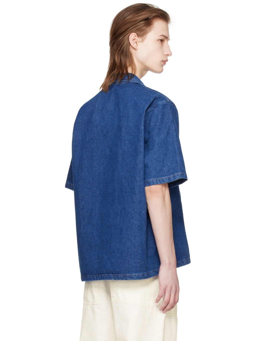 Indigo Loose Denim Shirt - 3