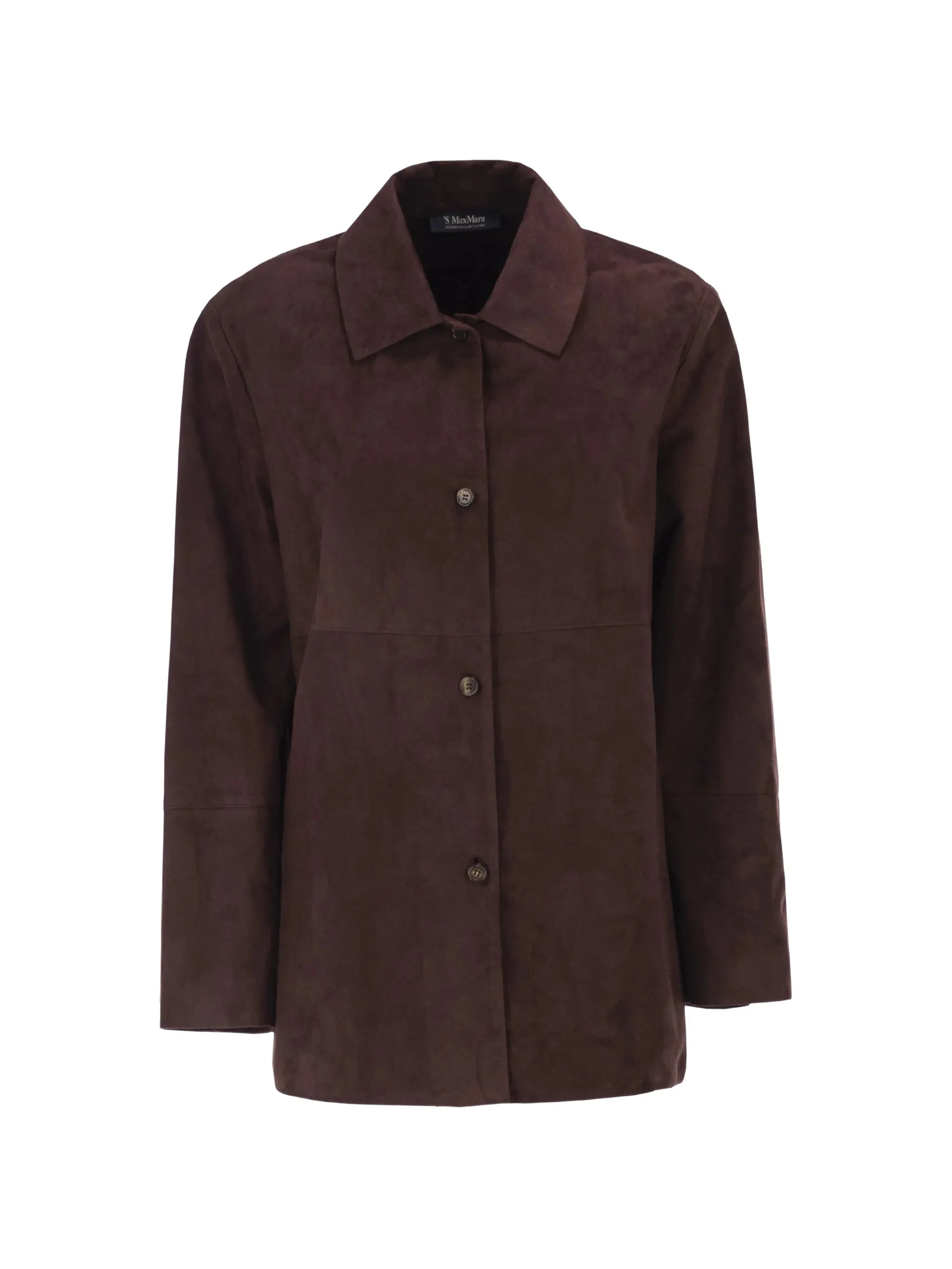 's Max Mara SMMGOCCE - Suede Shirt With Silk Lining - 1