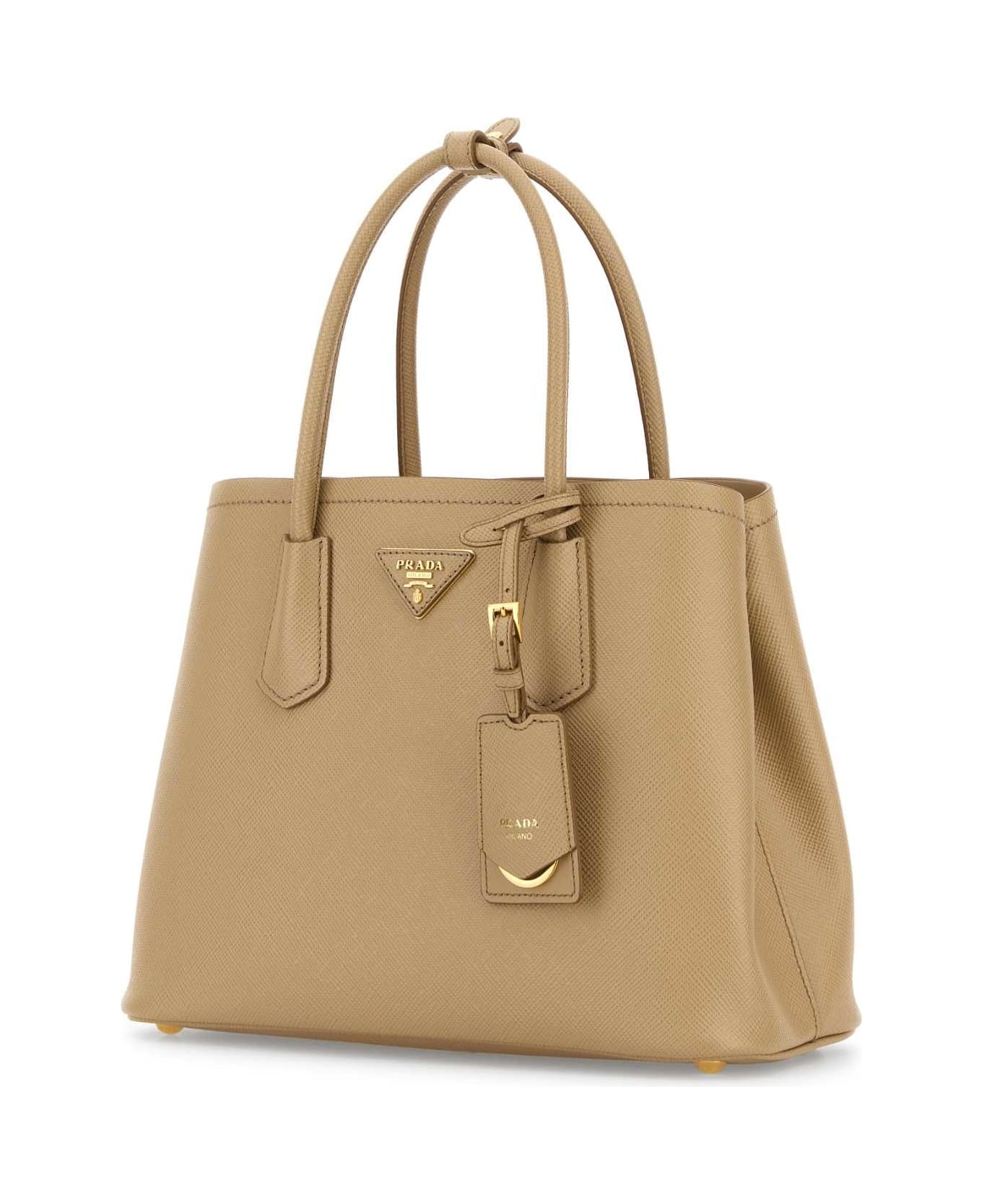Sand Leather Small Double Handbag - 2