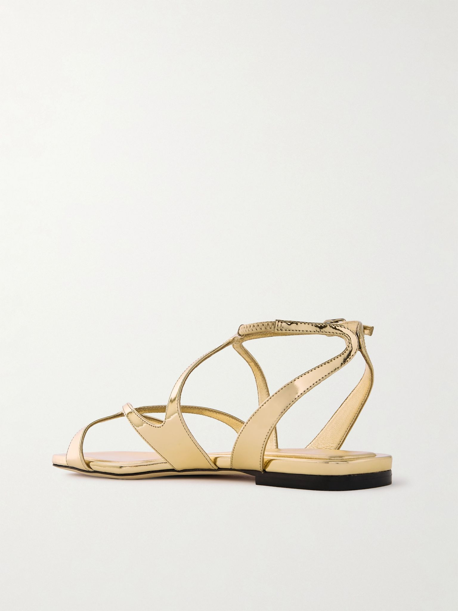 Ayla metallic leather sandals Gold - 3