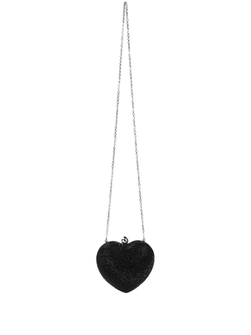 crystal heart clutch bag - 1