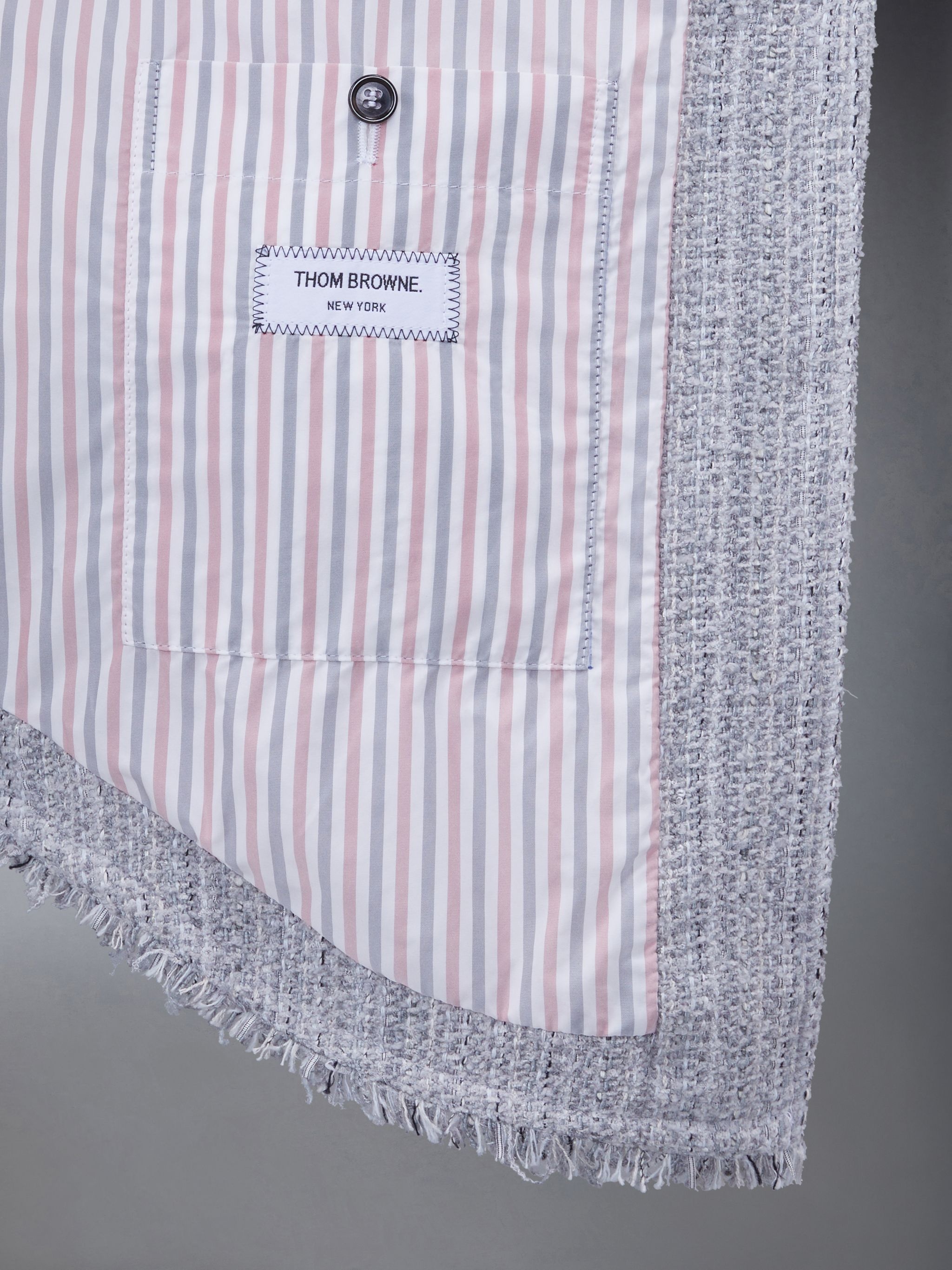 4-bar stripe oversized shirt jacket - 4