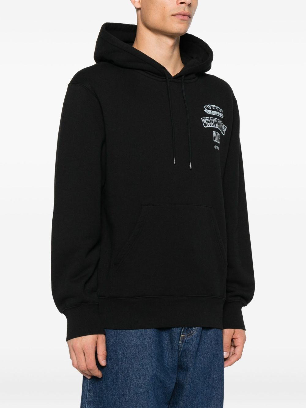 Sandwich logo-print hoodie - 4