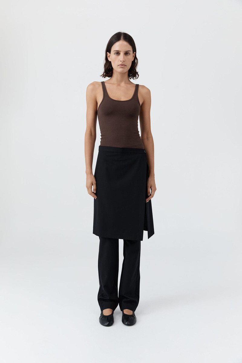 Soft Jersey Slim Scoop Tank - Liqueur 1