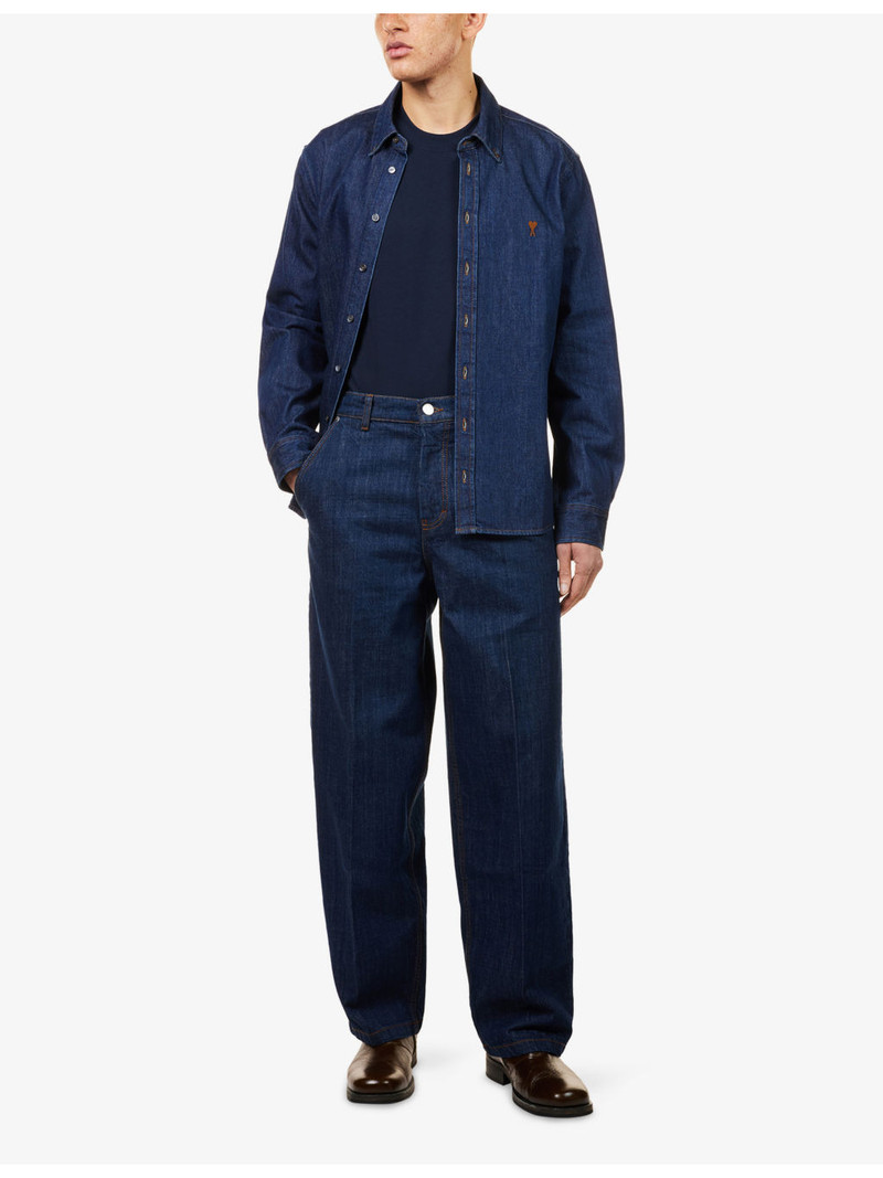 AMI Paris Balloon-Fit Mid-Rise Denim Jeans outlook