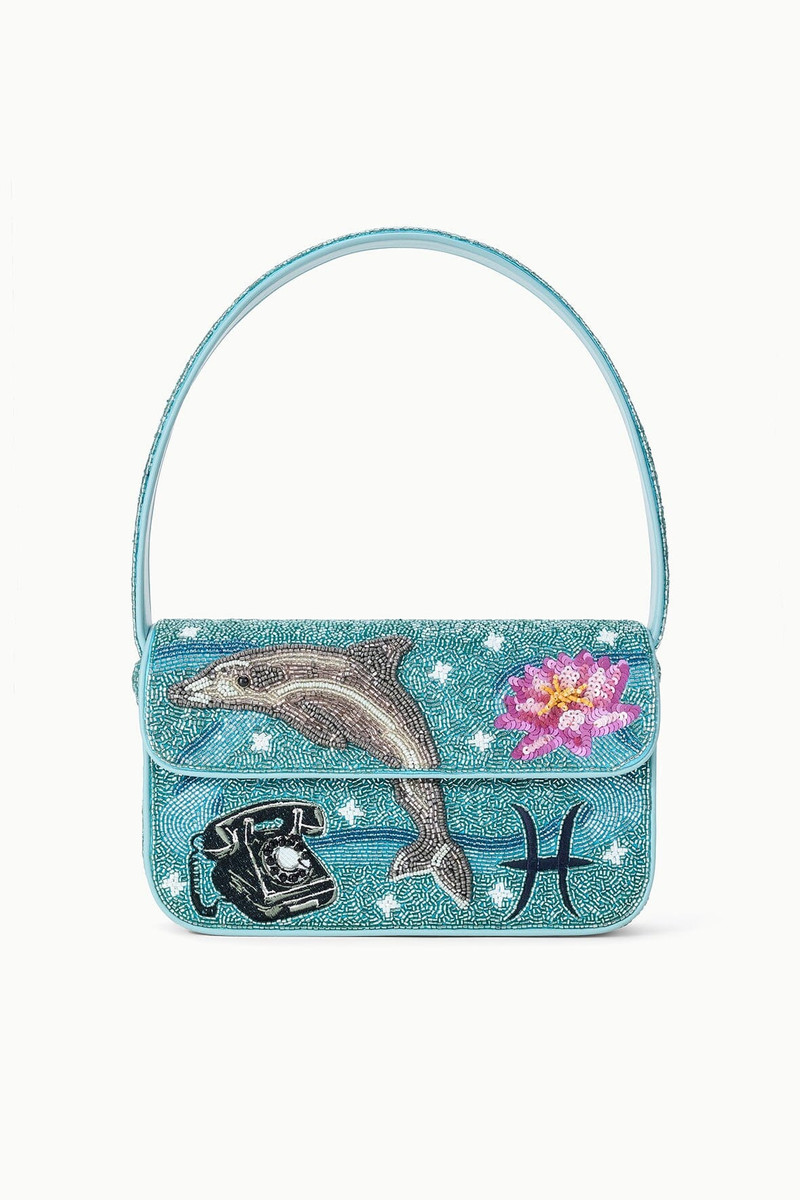 STAUD TOMMY ZODIAC BEADED BAG PISCES 1